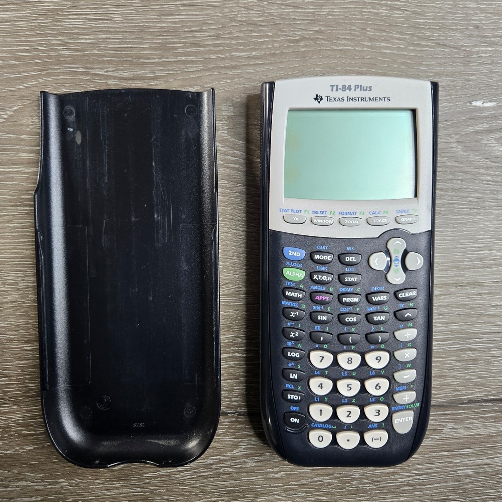 Texas Instruments TI-84 Plus Graphing Calculator W/ Cover - Tested &‎ Working